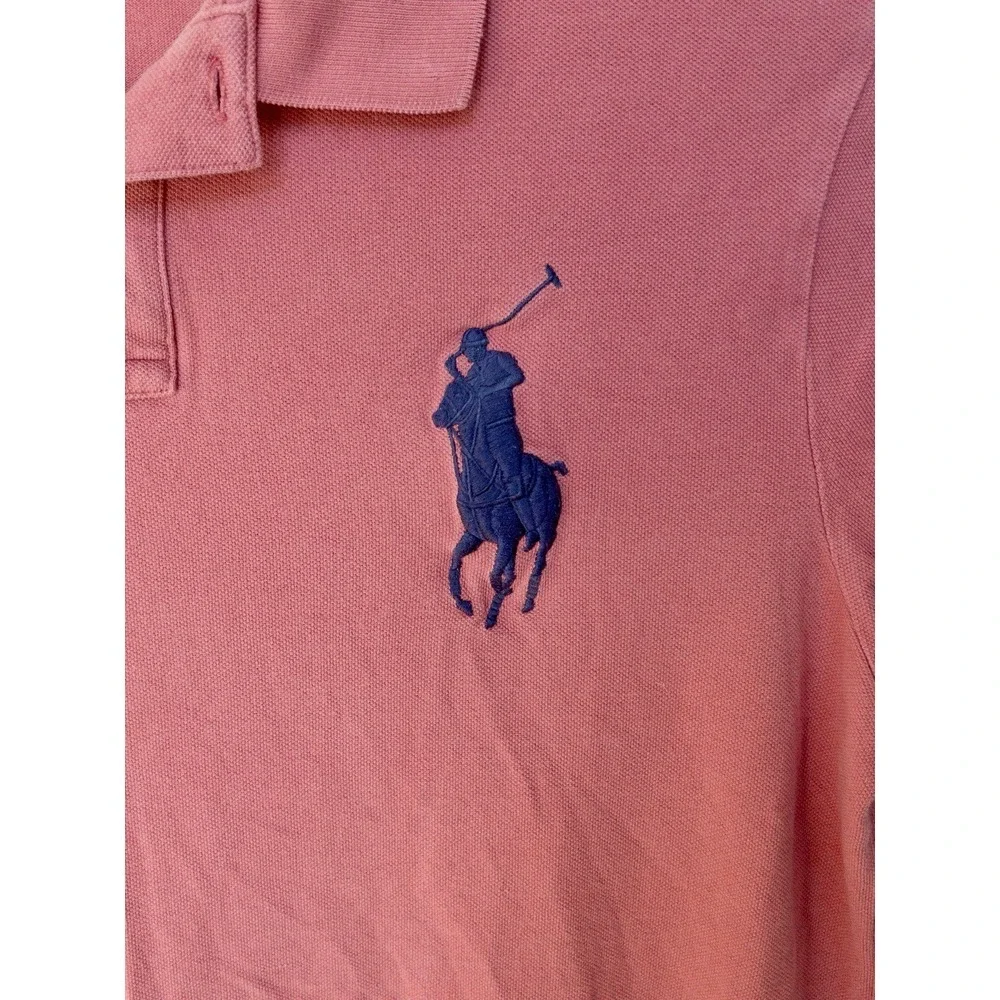 Polo Ralph Lauren‎ Slim Fit Mens XL Pink Large Horse Logo